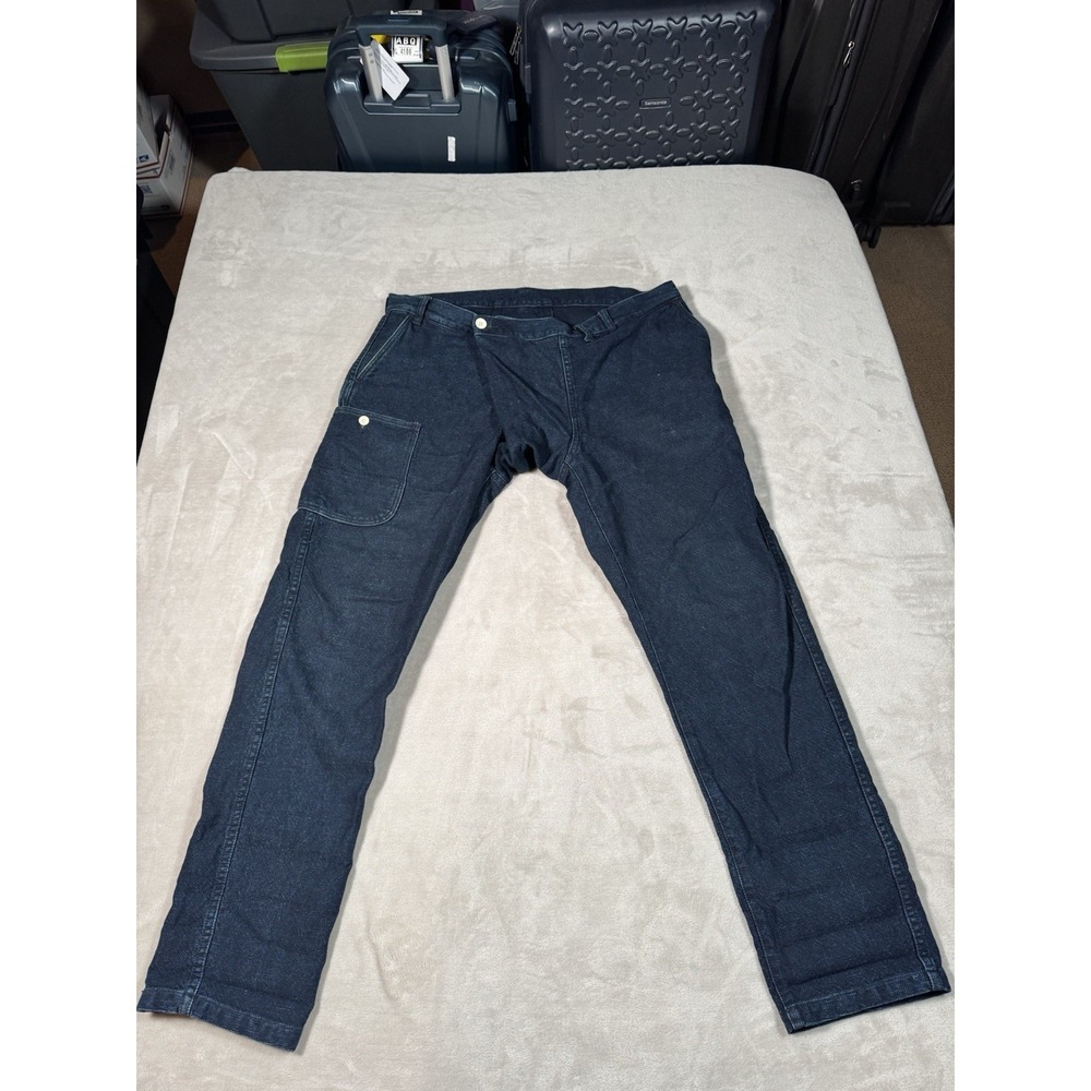 Snow Peak Denim Pants Size XL Dark Blue MADE IN JAPAN